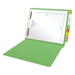 Medical Arts Press Heavy Duty End Tab File Folder, Straight-Cut, Letter Size, Green, 40/Box (S-09461-GRN)