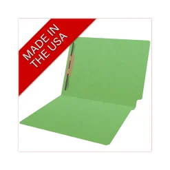 Medical Arts Press Heavy Duty End Tab File Folder, Straight-Cut, Letter Size, Green, 40/Box (S-09461-GRN)