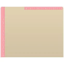 Medical Arts Press Heavy-Duty End Tab File Folder, Straight Cut, Letter-Size, Manila, 50/Box (S-09466-PNK)