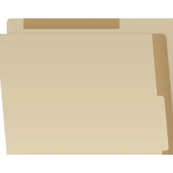 Medical Arts Press Heavy-Duty End Tab File Folder, Straight Cut, Letter-Size, Manila, 50/Box (S-09466-TAN)