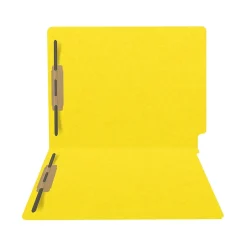 Medical Arts Press Heavy-Duty End Tab File Folder, Straight Cut, Letter-Size, Yellow, 40/Box (S-09459-YLW)