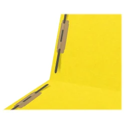 Medical Arts Press Heavy-Duty End Tab File Folder, Straight Cut, Letter-Size, Yellow, 40/Box (S-09459-YLW)