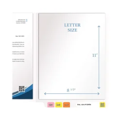 Medical Arts Press Heavy-Duty End Tab File Folder, Straight Cut, Letter-Size, White, 40/Box (S-09458-WHT)