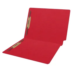 Medical Arts Press Heavy-Duty End Tab File Folder, Straight Cut, Letter-Size, Red, 40/Box (S-09459-RED)
