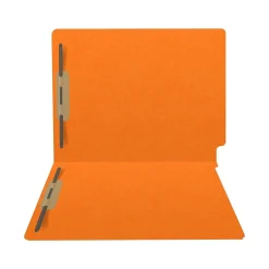 Medical Arts Press Heavy-Duty End Tab File Folder, Straight Cut, Letter-Size, Orange, 40/Box (S-09459-ORG)
