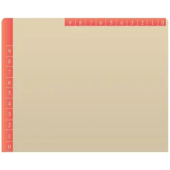 Medical Arts Press Heavy-Duty End Tab File Folder, Straight Cut, Letter-Size, Manila, 50/Box (S-09466-ORG)