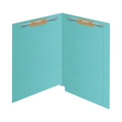 Medical Arts Press Kardex Match Reinforced End Tab File Folder, Straight Cut, Letter Size, Light Blue, 50/Box (S-09484-LBL)