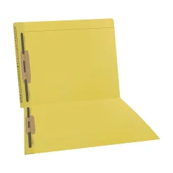 Medical Arts Press Kardex Reinforced End Tab File Folder, Straight Cut, Letter-Size, Yellow, 50/Box (F1180-YLW)
