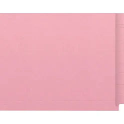 Medical Arts Press Kardex Match Reinforced End Tab File Folder, Straight Cut, Letter Size, Pink, 50/Box (S-09483-PNK)