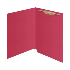 Medical Arts Press Kardex Match Reinforced End Tab File Folder, Straight Cut, Letter Size, Red, 50/Box (S-09483-RED)
