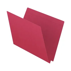 Medical Arts Press Kardex Match Reinforced End Tab File Folder, Straight Cut, Letter Size, Red, 100/Box (S-09482-RED)