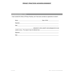 Medical Arts Press® Privacy Practices Acknowledgement