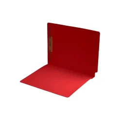 Medical Arts Press Recycled End Tab File Folder, Straight Cut, Letter-Size, Red, 50/Box (S-09242-RED)