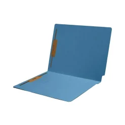 Medical Arts Press Recycled End Tab File Folder, Straight Cut, Letter-Size, Blue, 50/Box (S-09243-BLU)