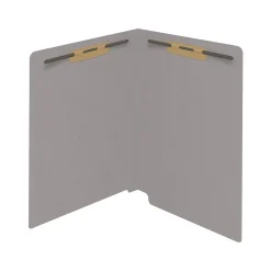 Medical Arts Press Reinforced End Tab File Folder, Straight Cut, Letter-Size, Gray, 250/Carton (S-01502-GRY-B)