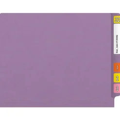 Medical Arts Press Reinforced End Tab File Folder, Straight Cut, Letter-Size, Lavender, 250/Carton (S-01502-LAV-B)