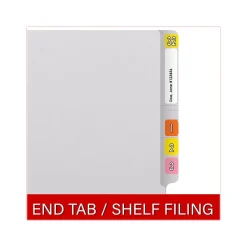 Medical Arts Press Reinforced End Tab File Folder, Straight Cut, Letter-Size, White, 250/Carton (S-01502-WHT-B)