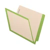 Medical Arts Press Reinforced End Tab File Folder, Straight-Cut, Letter Size, Manila/Green, 50/Box (S-09473-GRN)