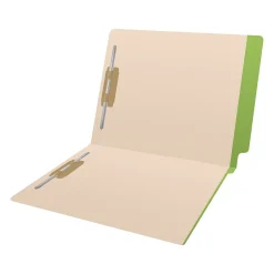 Medical Arts Press Reinforced End Tab File Folder, Straight-Cut, Letter Size, Manila/Green, 50/Box (S-09473-GRN)