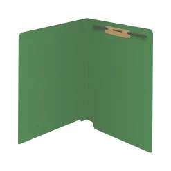 Medical Arts Press Reinforced End Tab File Folder, Straight Cut, Letter-Size, Green, 50/Box (S-01601-GRN)