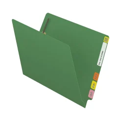 Medical Arts Press Reinforced End Tab File Folder, Straight Cut, Letter-Size, Green, 50/Box (S-01601-GRN)