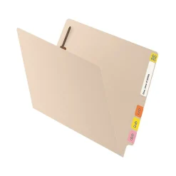 Medical Arts Press Reinforced End Tab File Folder, Straight Cut, Letter-Size, Manila, 50/Box (S-01323)