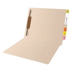 Medical Arts Press Reinforced End Tab File Folder, Straight Cut, Letter-Size, Manila, 50/Box (S-01323)