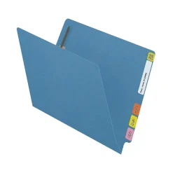Medical Arts Press Reinforced End Tab File Folder, Straight Cut, Letter-Size, Blue, 50/Box (S-01602-BLU)