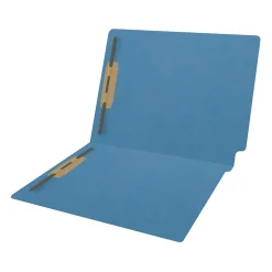 Medical Arts Press Reinforced End Tab File Folder, Straight Cut, Letter-Size, Blue, 50/Box (S-01602-BLU)