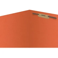 Medical Arts Press Reinforced End Tab File Folder, Straight Cut, Letter-Size, Orange, 50/Box (S-01501-ORG)
