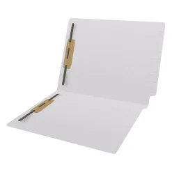 Medical Arts Press Reinforced End Tab File Folder, Straight Cut, Letter-Size, White, 50/Box (S-01602-WHT)