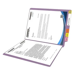 Medical Arts Press Reinforced End Tab File Folder, Straight Cut, Letter-Size, Lavender, 250/Carton (S-01602-LAV-B)