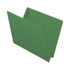 Medical Arts Press Reinforced End Tab File Folder, Straight Cut, Letter-Size, Green, 50/Box (S-01502-GRN)