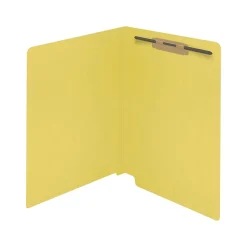 Medical Arts Press Reinforced End Tab File Folder, Straight Cut, Letter-Size, Yellow, 50/Box (S-01501-YLW)