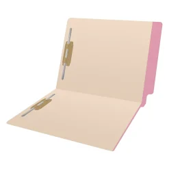Medical Arts Press Reinforced End Tab File Folder, Straight-Cut, Letter Size, Manila/Violet, 50/Box (S-09473-PRP)