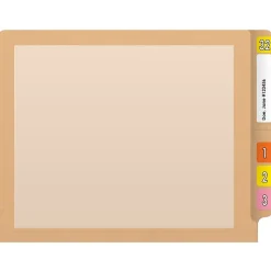 Medical Arts Press Reinforced End Tab File Folder, Straight-Cut, Letter Size, Manila/Tan, 50/Box (S-09473-TAN)