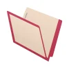 Medical Arts Press Reinforced End Tab File Folder, Straight-Cut, Letter Size, Manila/Red, 50/Box (S-09473-RED)