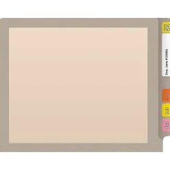 Medical Arts Press Reinforced End Tab File Folder, Straight-Cut, Letter Size, Manila/Gray, 50/Box (S-09473-GRY)