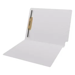 Medical Arts Press Reinforced End Tab File Folder, Straight Cut, Letter-Size, White, 50/Box (S-01601-WHT)