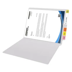 Medical Arts Press Reinforced End Tab File Folder, Straight Cut, Letter-Size, White, 50/Box (S-01601-WHT)