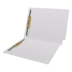 Medical Arts Press Reinforced End Tab File Folder, Straight Cut, Letter-Size, White, 250/Carton (S-01602-WHT-B)