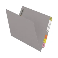 Medical Arts Press Reinforced End Tab File Folder, Straight Cut, Letter-Size, Gray, 50/Box (S-01601-GRY)