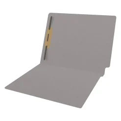 Medical Arts Press Reinforced End Tab File Folder, Straight Cut, Letter-Size, Gray, 50/Box (S-01601-GRY)