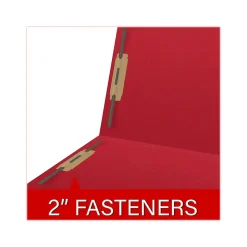 Medical Arts Press Reinforced End Tab File Folder, Straight Cut, Letter-Size, Red, 250/Carton (S-01602-RED-B)
