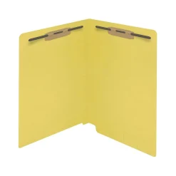Medical Arts Press Reinforced End Tab File Folder, Straight Cut, Letter-Size, Yellow, 250/Carton (S-01602-YLW-B)