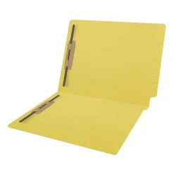 Medical Arts Press Reinforced End Tab File Folder, Straight Cut, Letter-Size, Yellow, 250/Carton (S-01602-YLW-B)