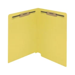 Medical Arts Press Reinforced End Tab File Folder, Straight Cut, Letter-Size, Yellow, 50/Box (S-01602-YLW)