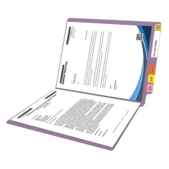 Medical Arts Press Reinforced End Tab File Folder, Straight Cut, Letter-Size, Lavender, 50/Box (S-01602-LAV)