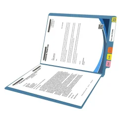 Medical Arts Press Reinforced End Tab File Folder, Straight Cut, Letter-Size, Blue, 250/Carton (S-01602-BLU-B)