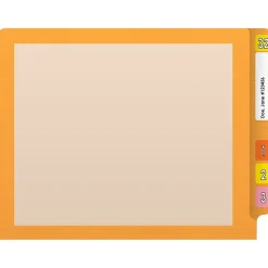 Medical Arts Press Reinforced End Tab File Folder, Straight-Cut, Letter Size, Manila/Yellow, 50/Box (S-09473-YLW)